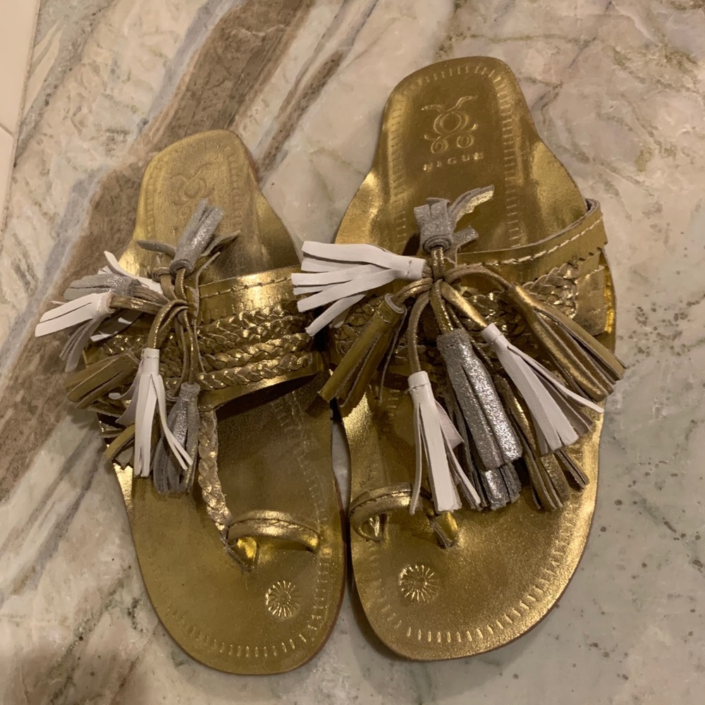 Figue - Scaramouche Sandal - Gold and Silver